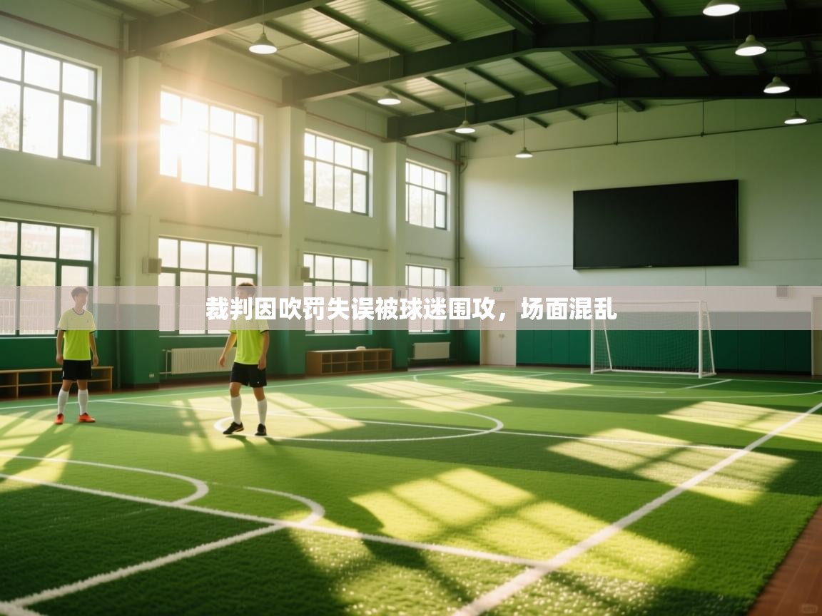 裁判因吹罚失误被球迷围攻，场面混乱